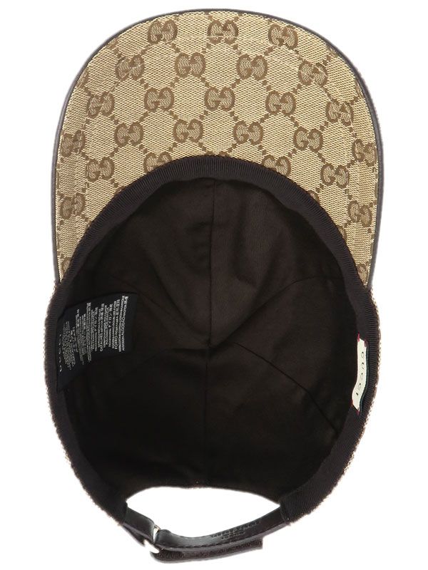美品】GUCCI キャップ 59cm 巾着付き 22a-198.jpg