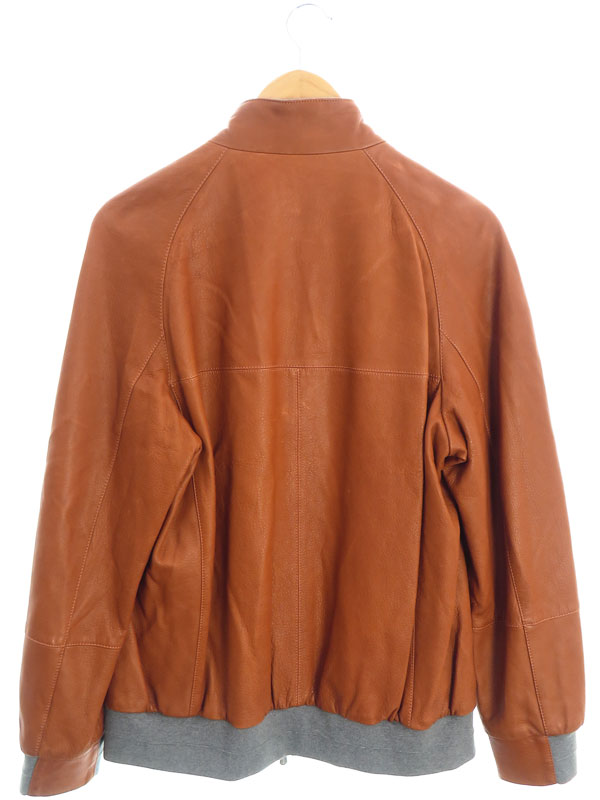 BRUNELLO CUCINELLI】ブルネロクチネリ『レザージャケット sizeM