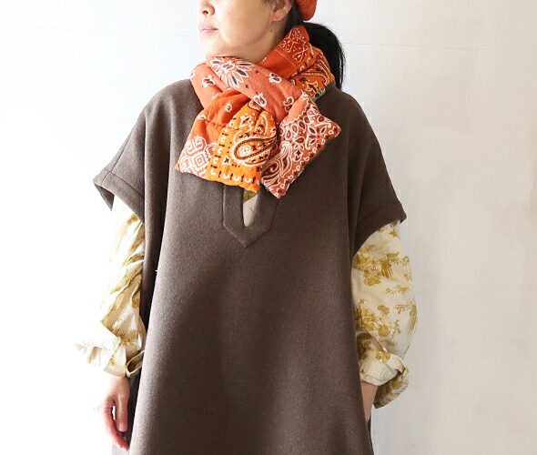 KAPITAL キャピタル ネル バンダナpt リバーシブルKESAマフラー