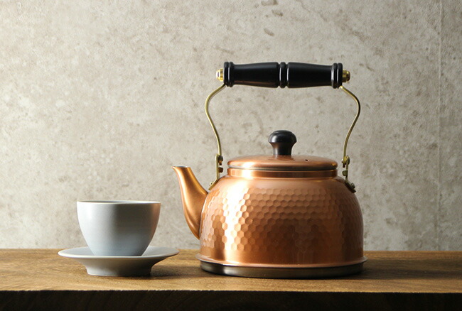 楽天市場】＼特典あり／新光堂 純銅 IH対応 鎚目 ケトル 1.5L IH-3519