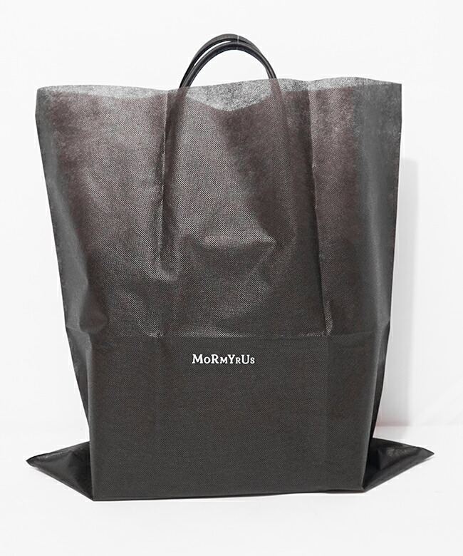 M-148]【保存袋あり】MORMYRUS(モルミルス) レザー キューブ トート