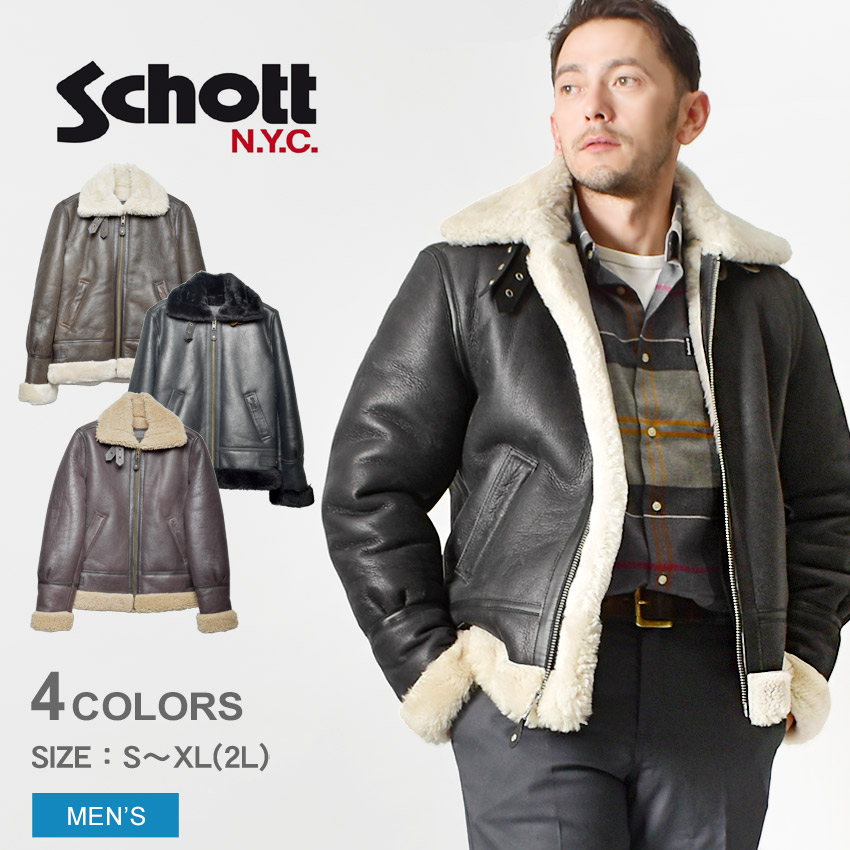 楽天市場】ショット ジャケット SCHOTT ボンバルディアシープスキン