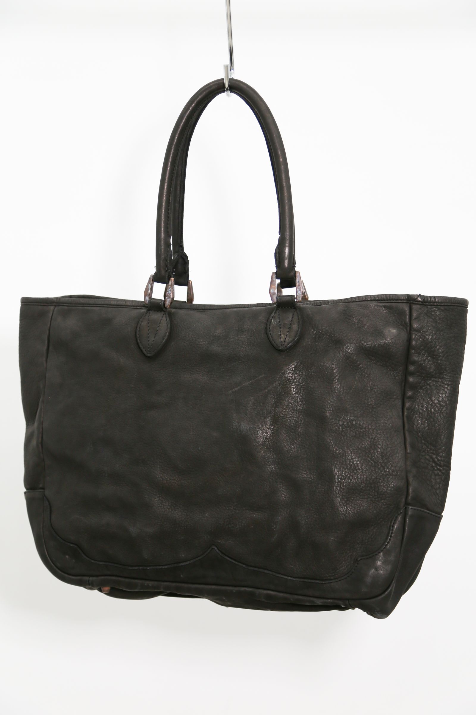 ISAMU KATAYAMA BACKLASH - JAPAN STEER GARMENT-DYED TOTE-BAG