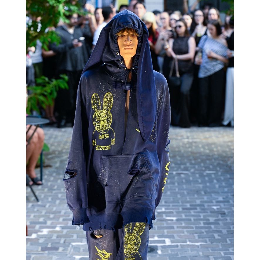 KIDILL - 【残り一点】Destroyed Bunny Hoodie | ACRMTSM ONLINE STORE