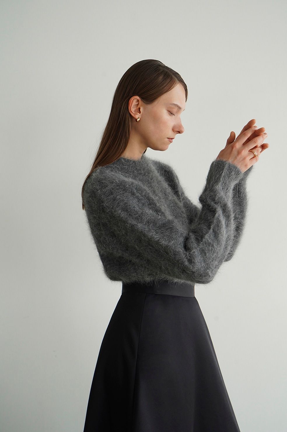 CLANE - アンゴラ コンパクト コンパクト ニット トップス - ANGORA