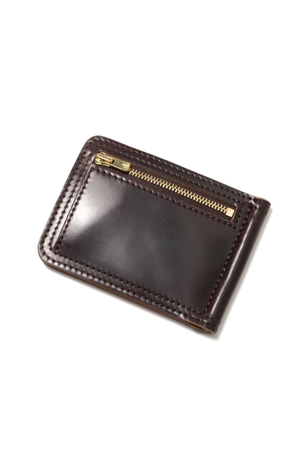 vasco - 【25SS】LEATHER GARRISON MONEY CLIP [GREEN] | シェルコード
