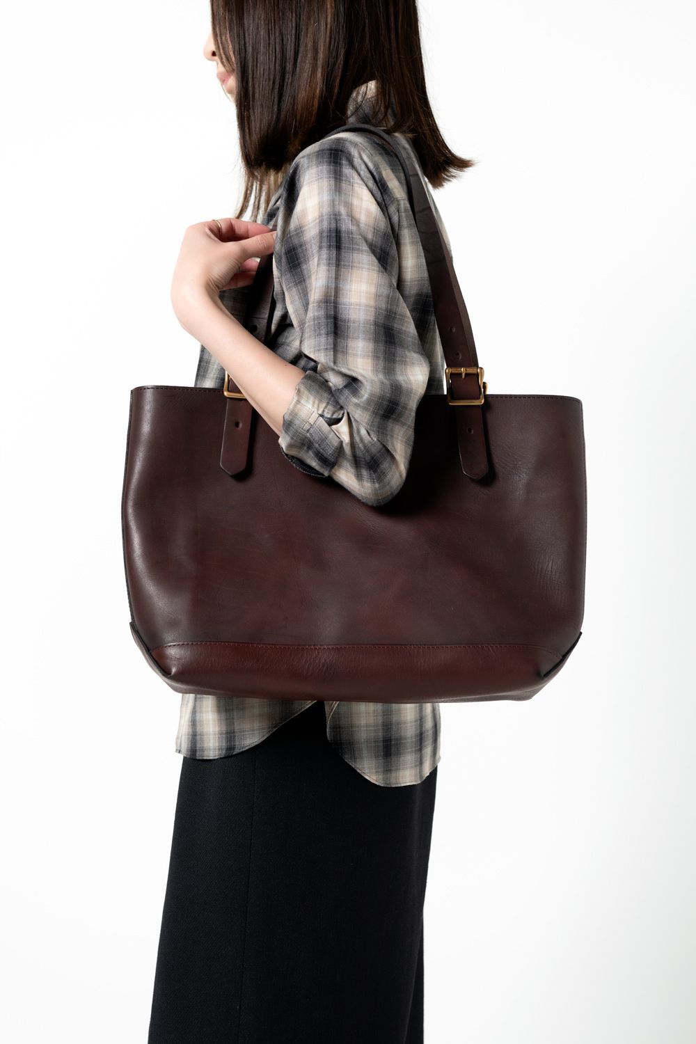 vasco - LEATHER TRAVEL TOTE BAG - MEDIUM [OLIVE]｜レザートラベル