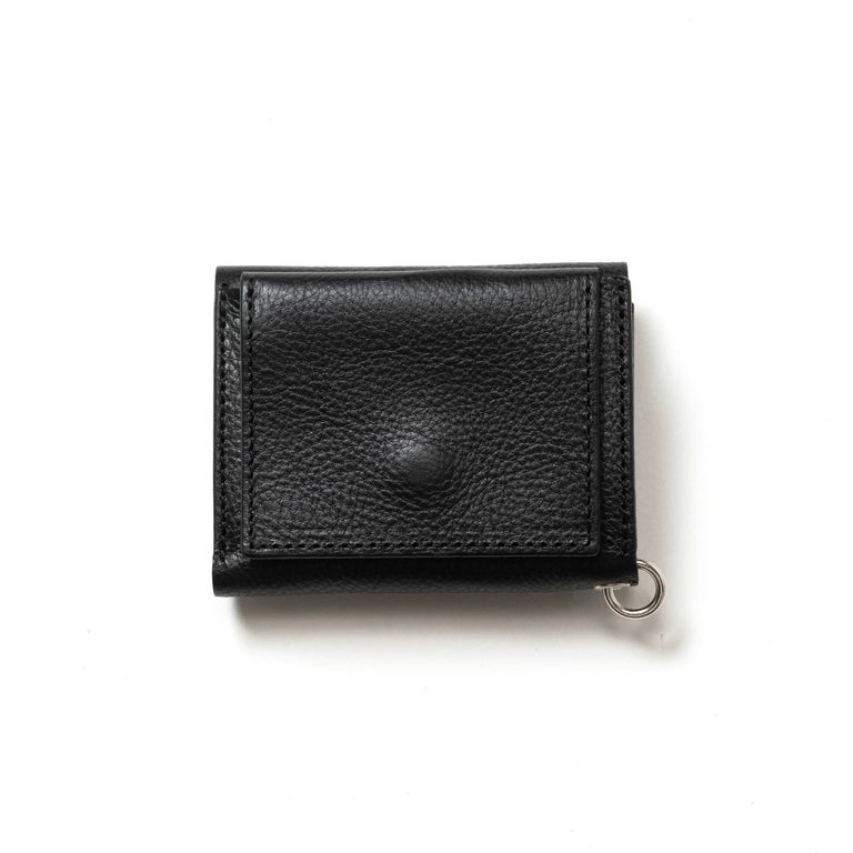 CALEE - STUDS LEATHER MULTI WALLET (BLACK) / スタッズ レザー