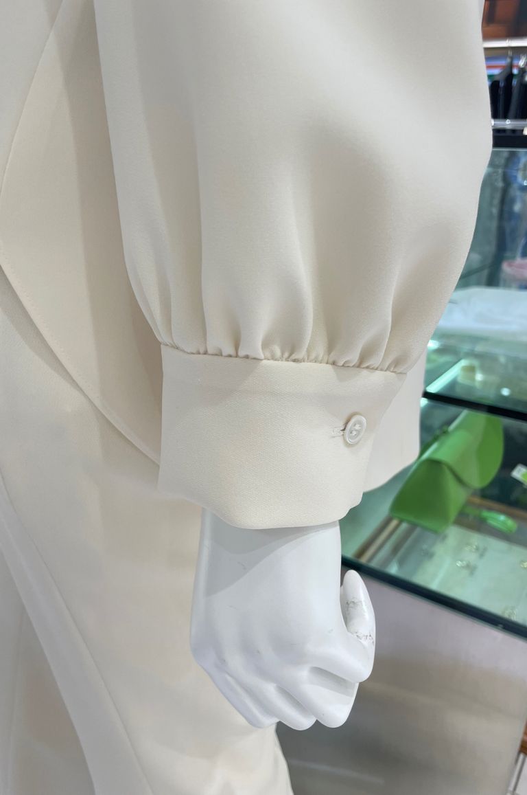 Theory - クラッシッククレープスタンドカラーブラウス