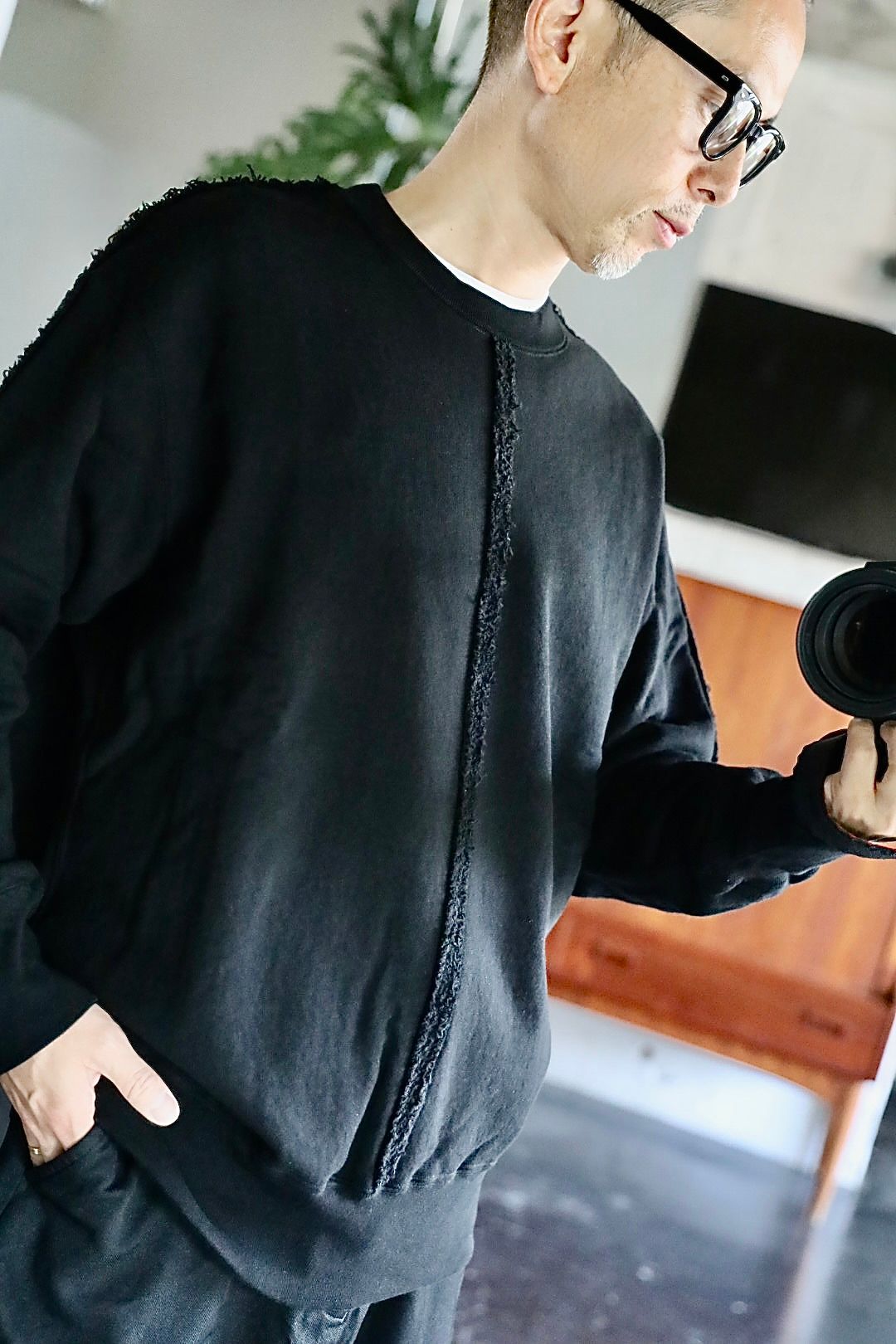 COMME des GARCONS HOMME - コムデギャルソンオム25FW 綿裏毛製品洗い