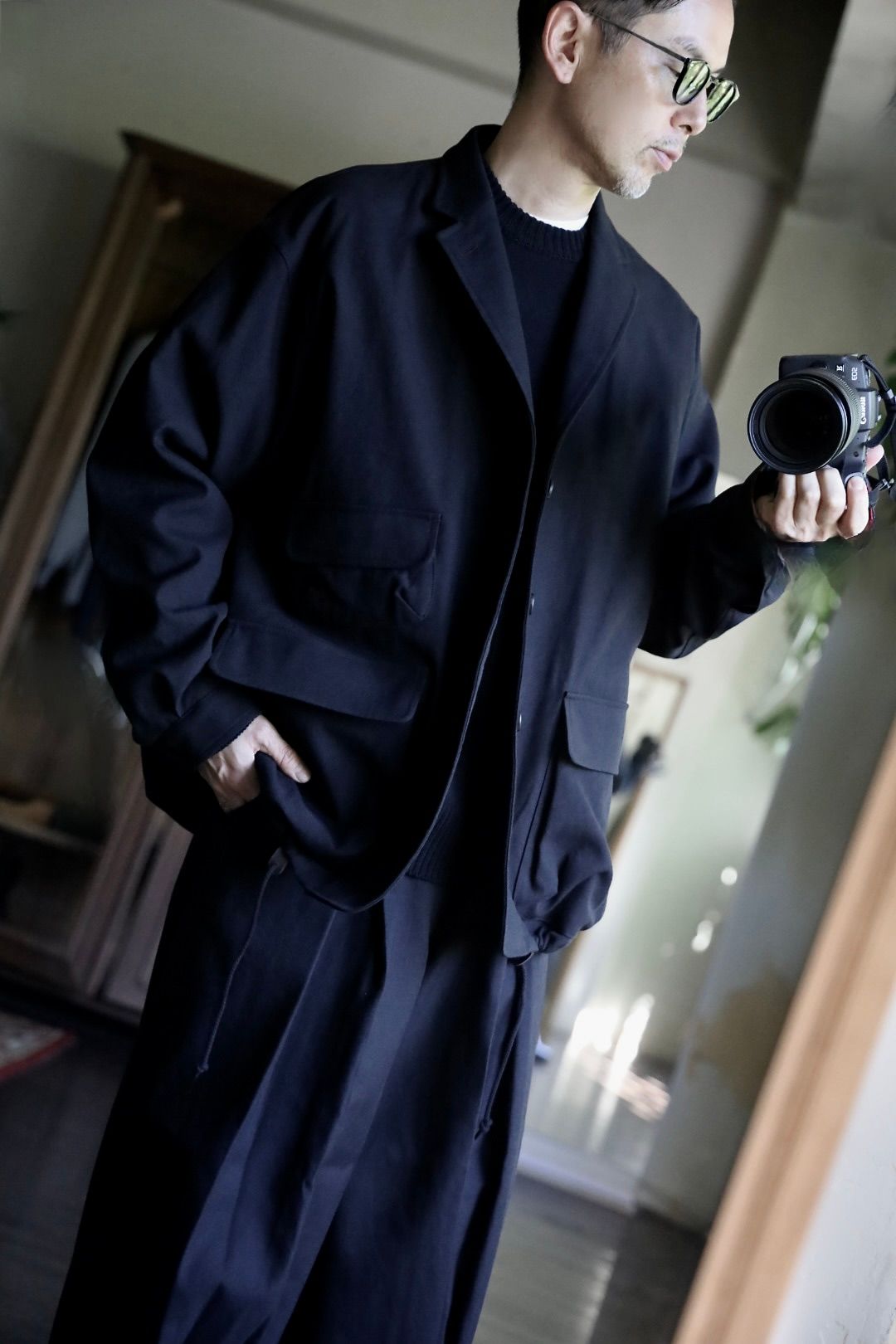 COMME des GARCONS HOMME - コムデギャルソンオム24AWウールサージ縮絨