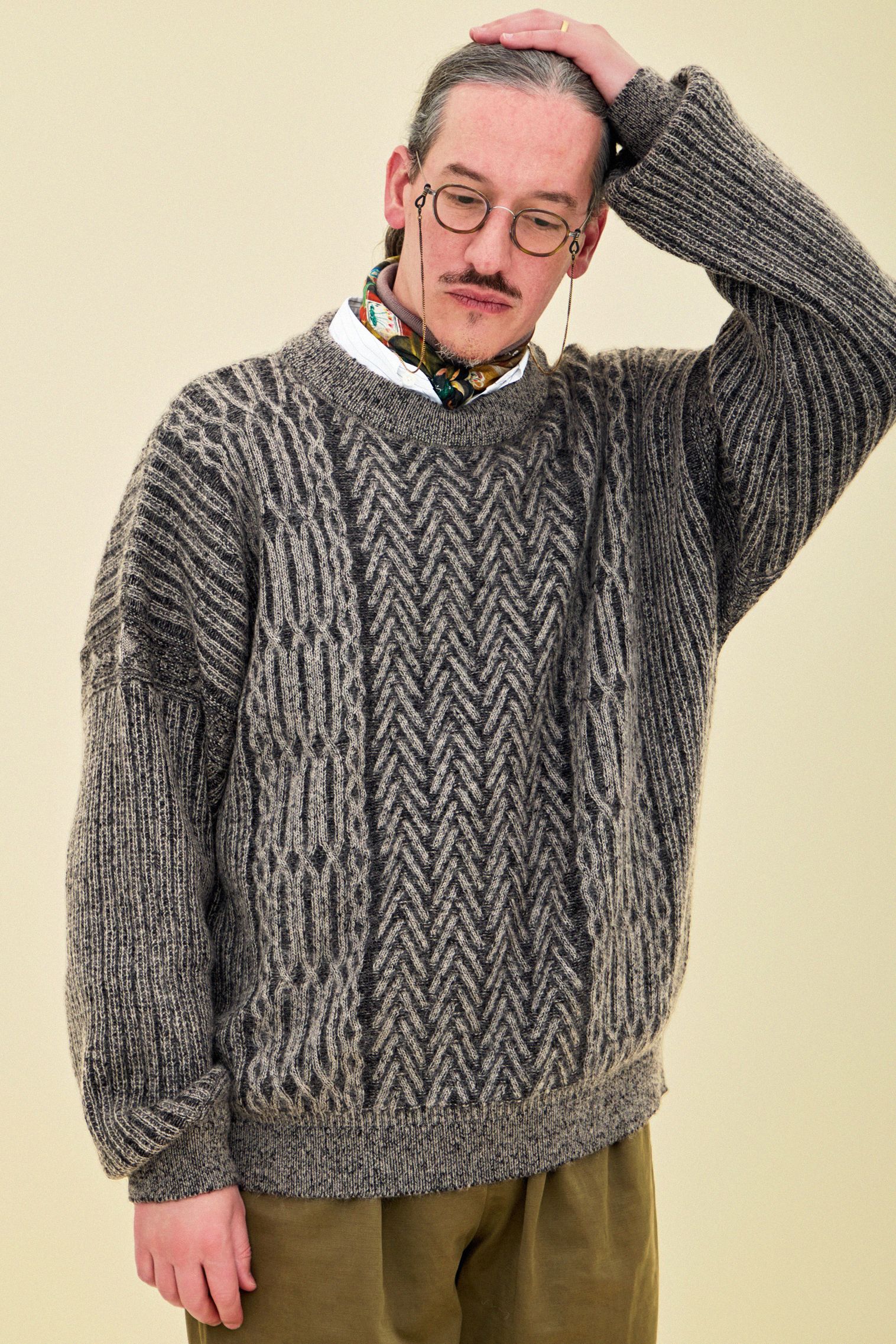 YASHIKI - 【ラスト1点】【25AW】Sekkei Mohair Knit(BEIGE) | Salty