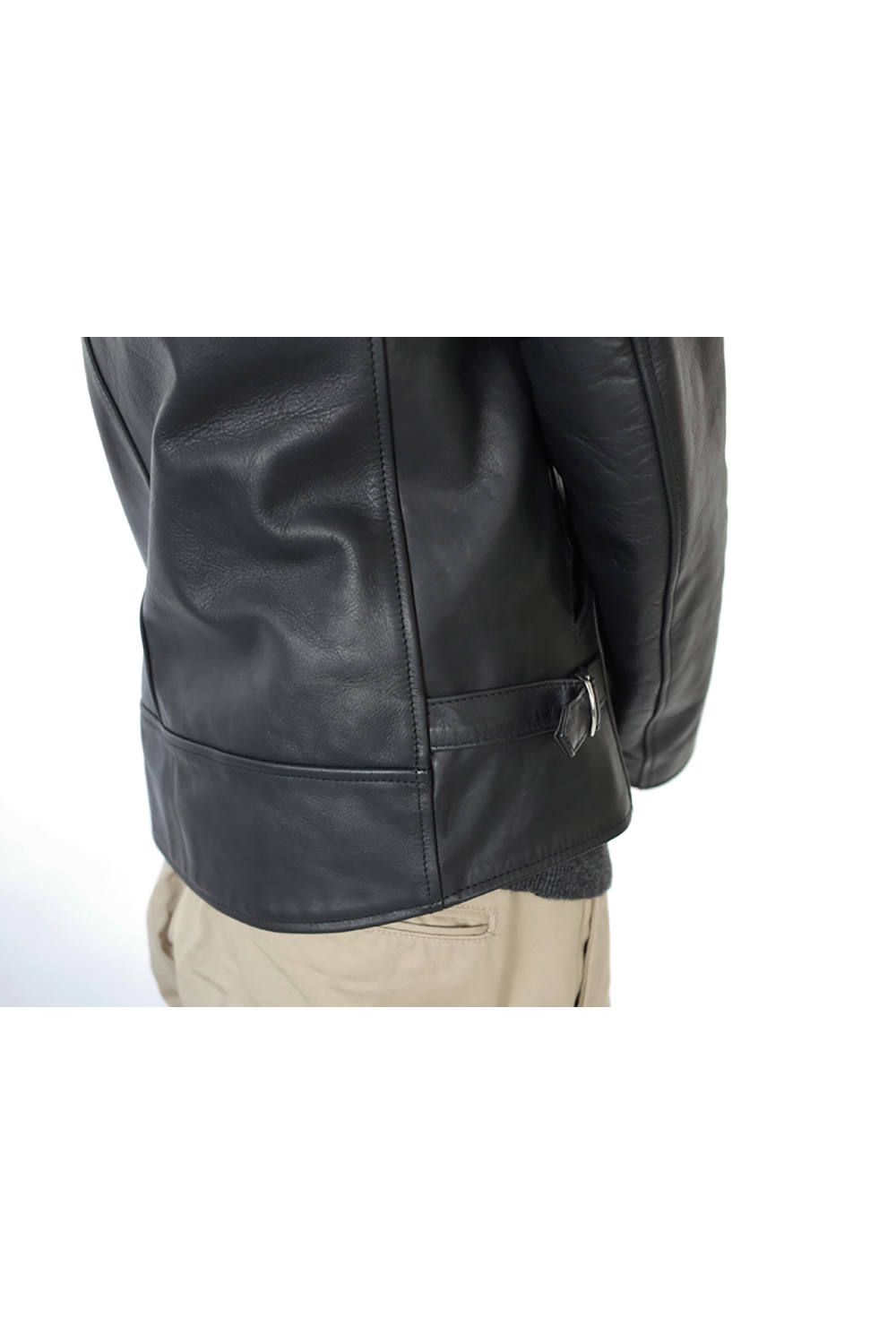 STILL BY HAND - 【ラスト1点】セミシングルカウレザーライダース | Salty