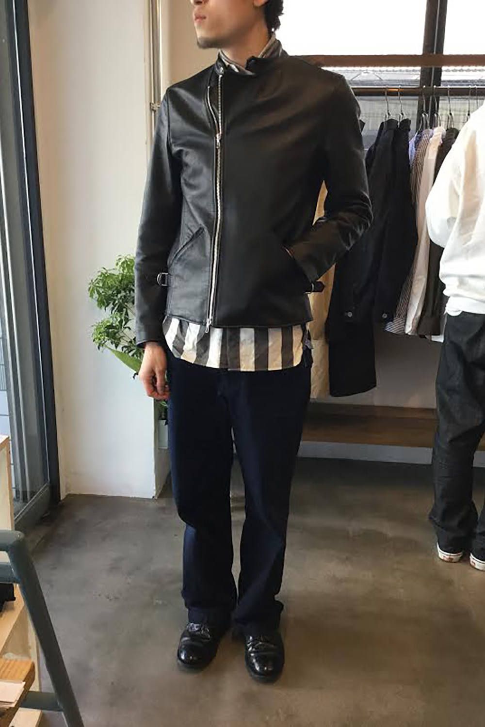 STILL BY HAND - 【ラスト1点】セミシングルカウレザーライダース | Salty