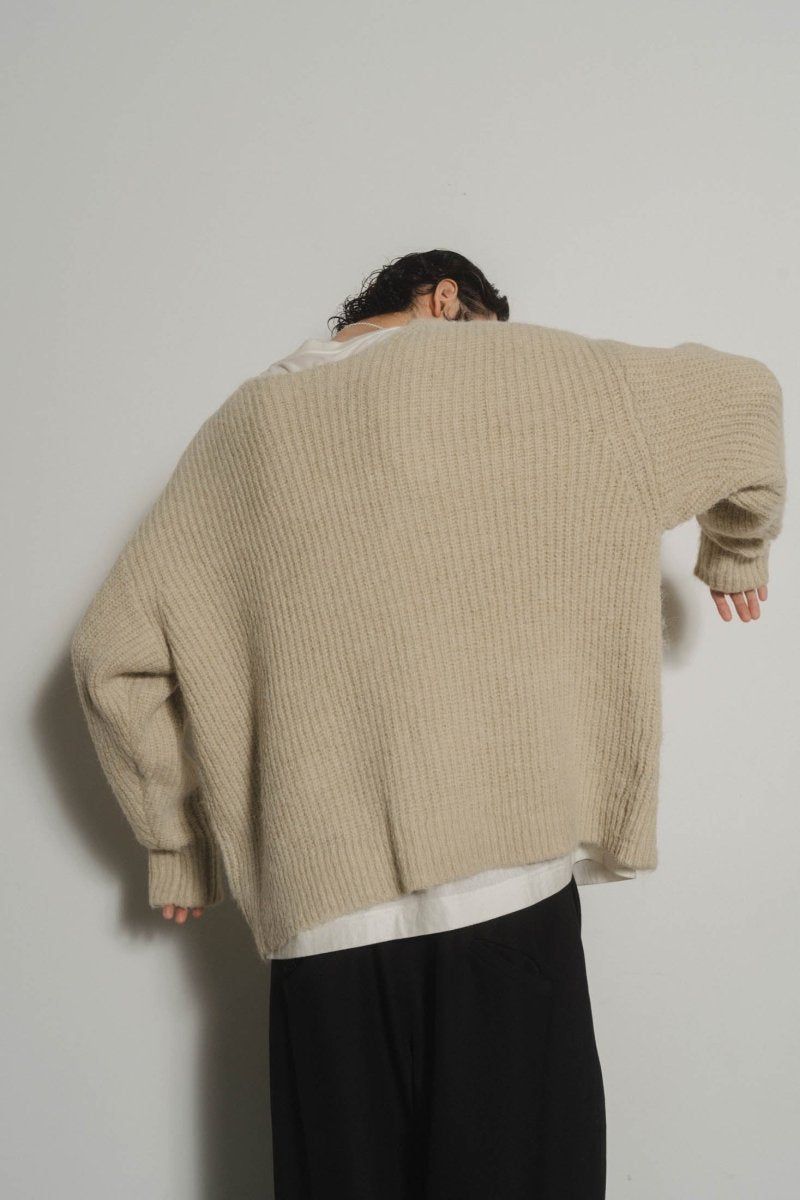 Knuth Marf - Uneck knit pullover (unisex) / Uネックニットプル