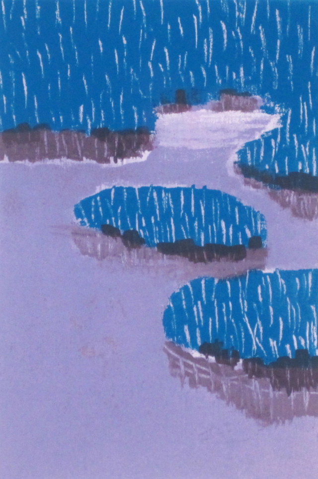 東山魁夷 「季の詩 九月」1954年卒寿記念・リトグラフ・額寸・476×566mm