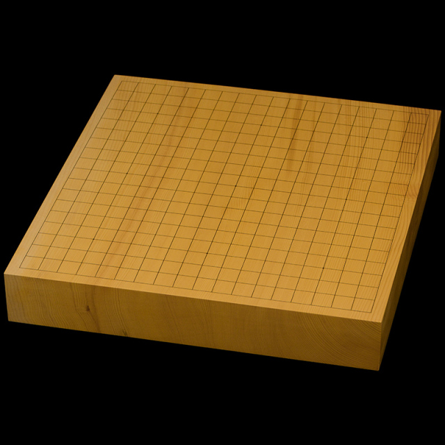 本榧卓上碁盤 2寸4分（一枚板・木表） gb20322 | 前川榧碁盤店