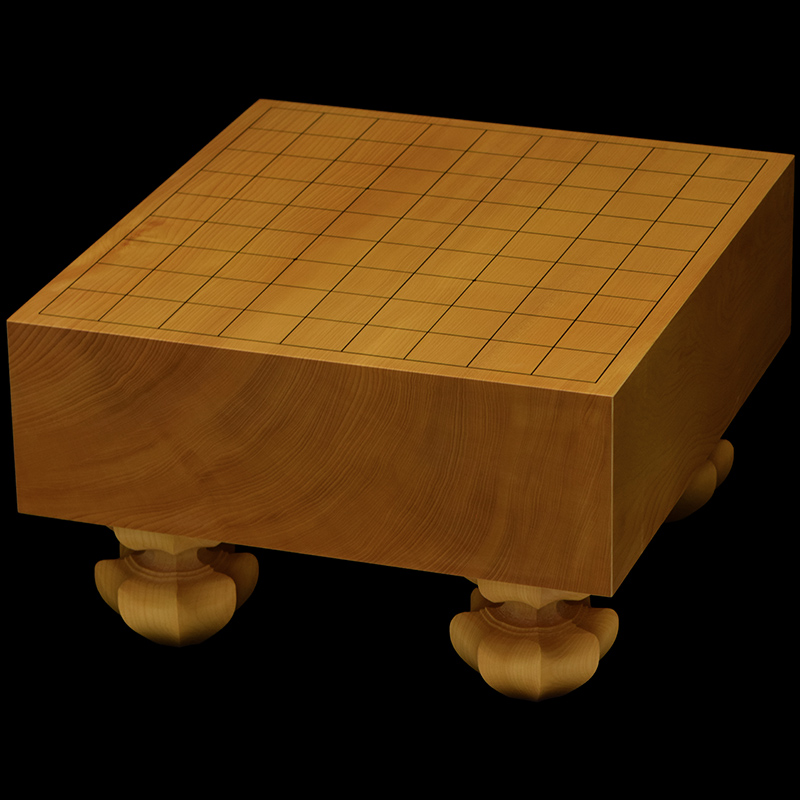 本榧足付将棋盤 3寸7分（天柾） sa30015 | 前川榧碁盤店