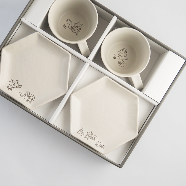 マグカップ・取皿セット/ イケガミヨリユキ ティータイムシリーズ