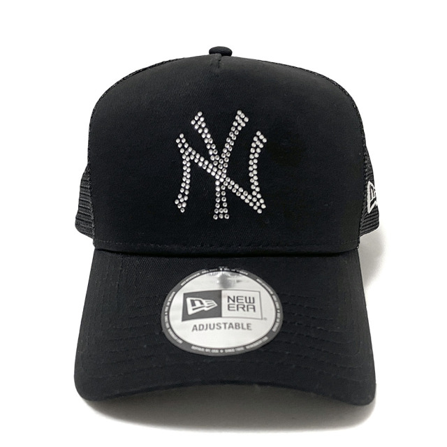 NEW ERA 9FORTY A-Frame トラッカー ラインストーン (ニューヨーク