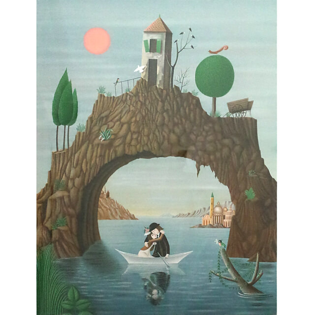 レイモン・ペイネ 「恋の湖」オリジナル・リトグラフ｜絵画販売