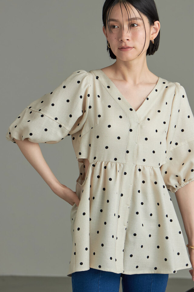 カットワークドットチュニック※一部店舗のみ入荷