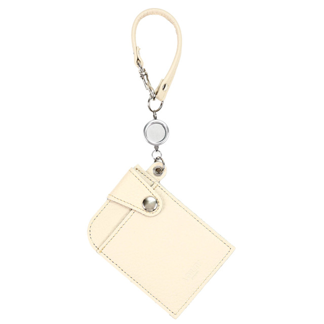 シーク』(全9色)イタリアンシュリンク/本革リール付きパスケース 2枚