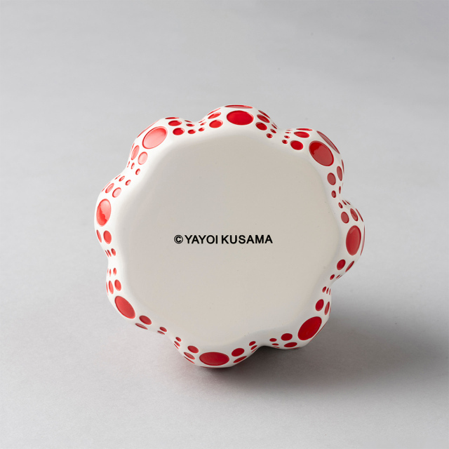 Max.5】草間彌生南瓜オブジェ 赤白_Yayoi Kusama Pumpkin Object
