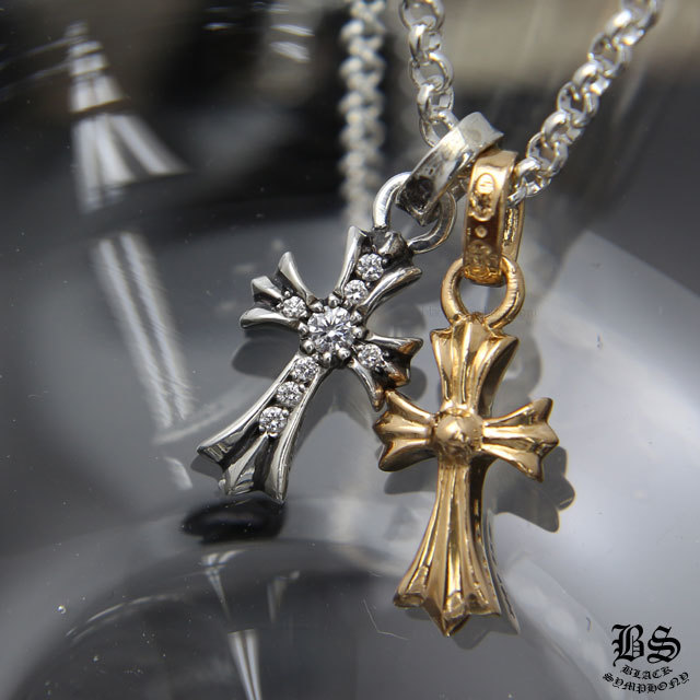 クロムハーツCHクロスベビーファット22K＆CHクロスベビーファットwith