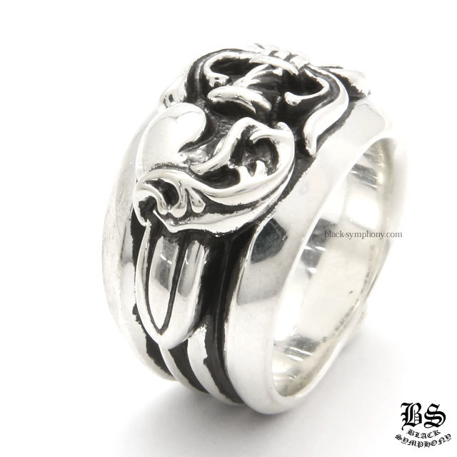 クロムハーツダガーハートリング|クロムハーツ通販専門店ブラック