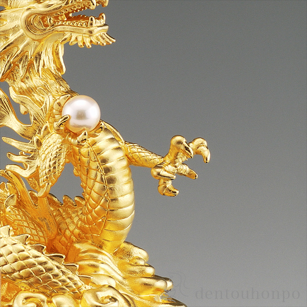 送料無料】 純金 瑞雲昇龍 D 55g / 光則（金工芸） 高級 コレクション