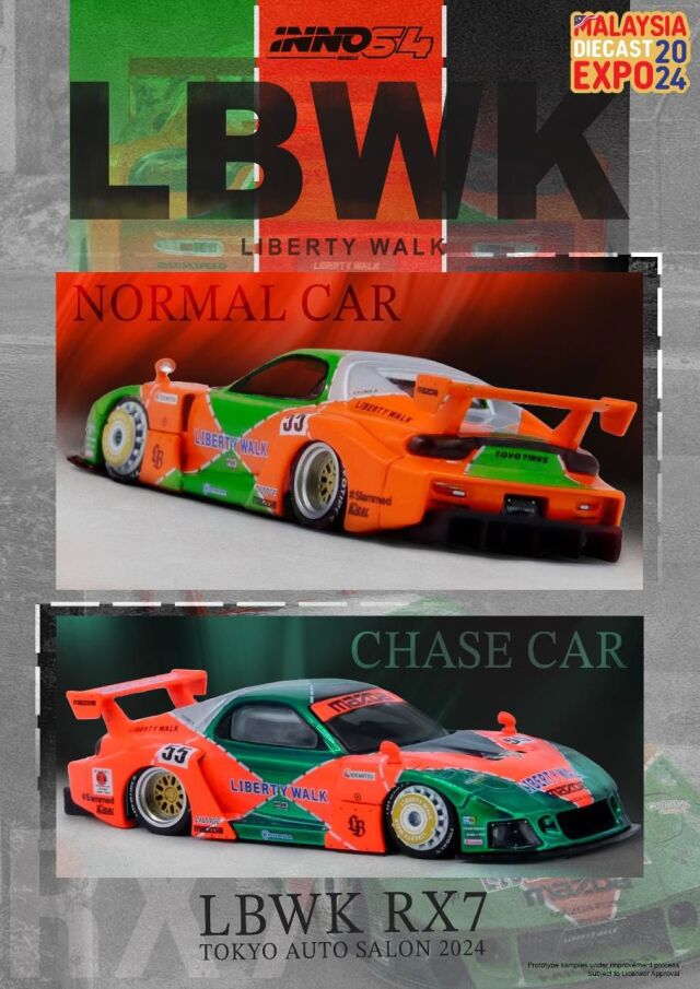 INNO Models(イノモデル) 1/64 Mazda RX7 (FD3S) LB-WORKS スーパー