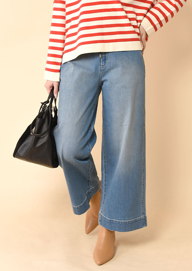 イージーワイドデニムパンツ