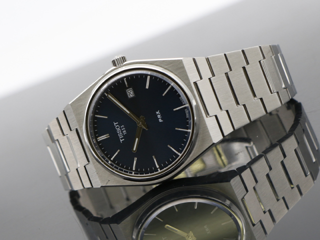 ティソ TISSOT 】 腕時計 T137.410 PRX ネイビー文字盤 40mm SS