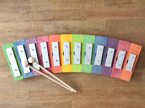レインボーグロッケン12音 DECOR｜木のおもちゃ KURABOKKO