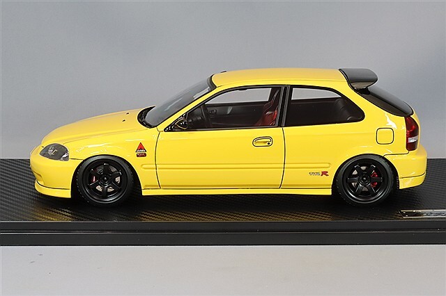 イグニッションモデル 1/18 ホンダ シビック (EK9) タイプR イエロー