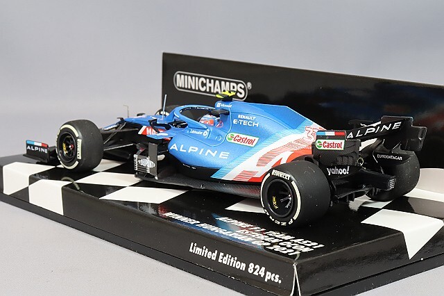 ミニチャンプス 1/43 アルピーヌ F1 チーム A521 2021 F1 ハンガリーGP