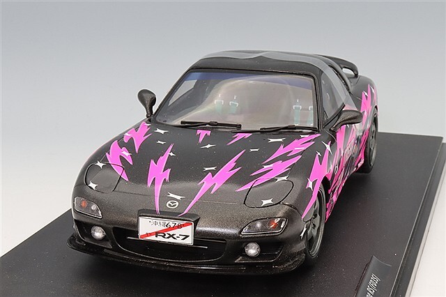 ソリド 1/18 マツダ RX-7 FD3S ソリドワークス 痛車 1999 ブラック/ピンク