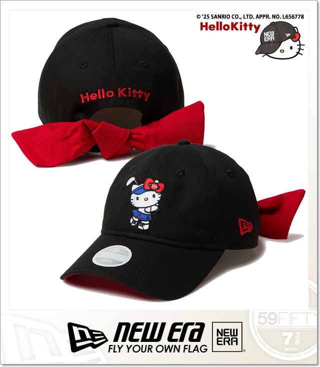 ニューエラ) NEWERA Women's 9TWENTY HELLO KITTY ハローキティ リボン