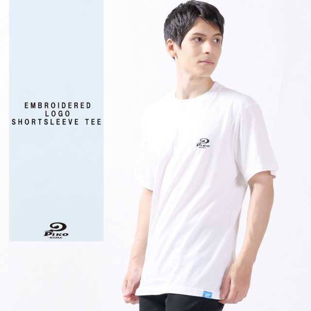 刺繍ロゴ半袖Tシャツ◇