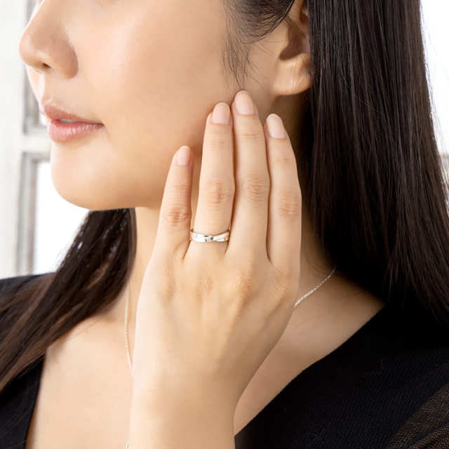 2石選べる誕生石】 ダイヤモンド ペアリング 刻印 ダイヤ クロス