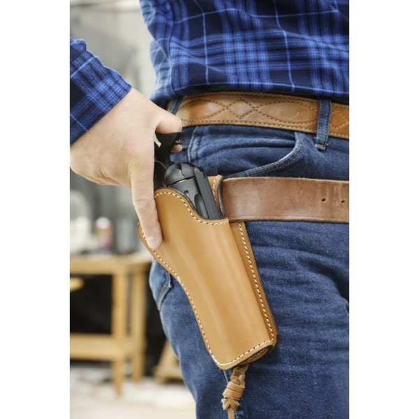 ホビージャパン ネオ・カウボーイ レザーホルスター 右利き用/ブラウン