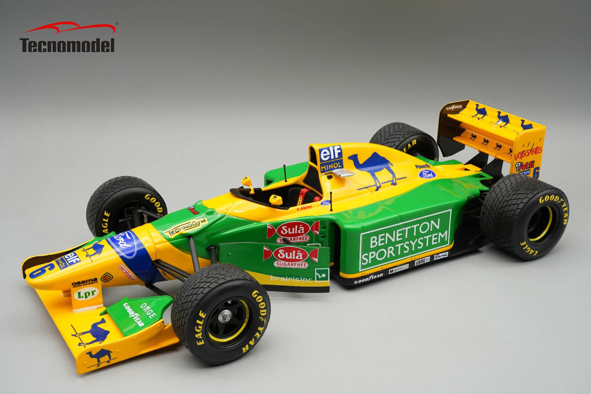 予約商品 ** Tecno Model TM18-377C 1/18 Benetton B193B British GP