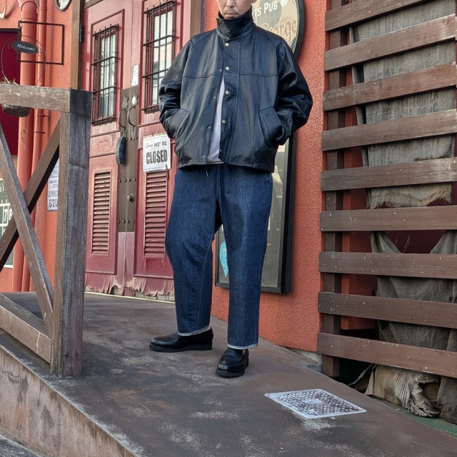 YOUSED (ユーズド) [ LEATHER DRIVERS JACKET ] リメイク レザー