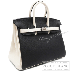 エルメス バーキン25 スペシャルオーダー ブラック×クレ トゴ マット