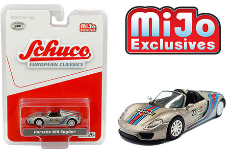 シュコー （Mijo 特注） 1/64 ポルシェ 918 スパイダー マルティニ #23