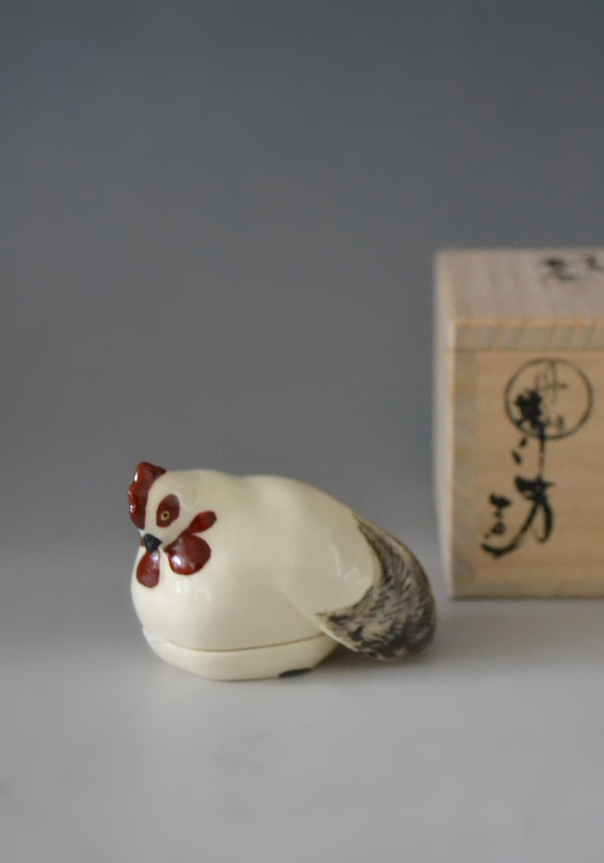 Anntique Sam's Collection 干支香合 「鳥」 丹山 小峠葛芳