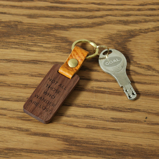 木製キーリング