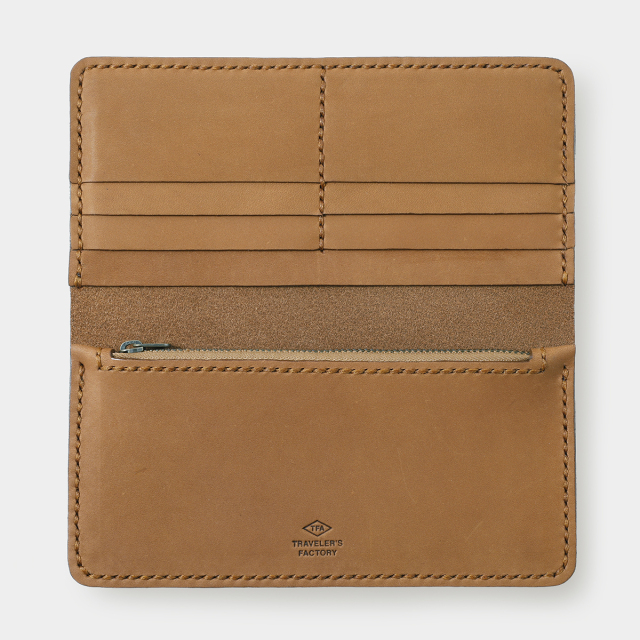 TF レザーウォレット ロング キャメル (07100558)