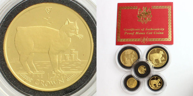 マン島 1988 キャット金貨 5種ミントセット